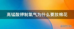 高锰酸钾制氧气为什么要放棉花