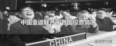 中国重返联合国各国投票情况