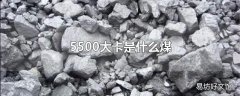 5500大卡是什么煤