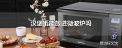 汉堡纸能放进微波炉吗