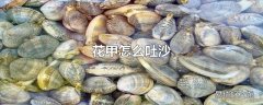 花甲怎么吐沙