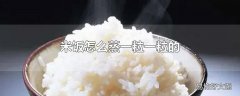 米饭怎么蒸一粒一粒的