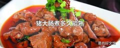 猪大肠煮多久能熟