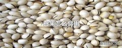 白果怎么食用