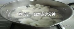 煮饺子一般煮多少分钟