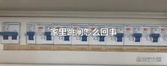 家里跳闸怎么回事