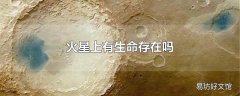 火星上有生命存在吗