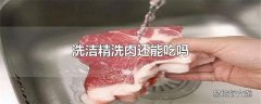 洗洁精洗肉还能吃吗