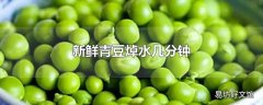 新鲜青豆焯水几分钟