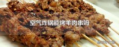 空气炸锅能烤羊肉串吗