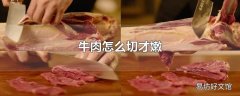 牛肉怎么切才嫩