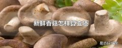 新鲜香菇怎样算变质