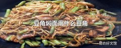 豆角焖面用什么豆角