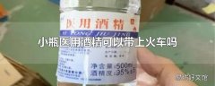 小瓶医用酒精可以带上火车吗