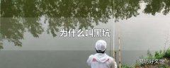 为什么叫黑坑