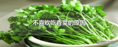 不喜欢吃香菜的原因