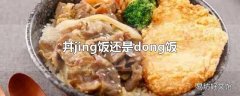 丼jing饭还是dong饭