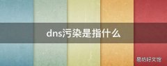 dns污染是指什么