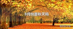 8月份是秋天吗