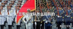 三军仪仗队怎么招兵的