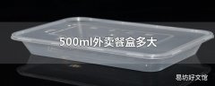 500ml外卖餐盒多大