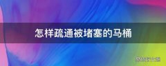 怎样疏通被堵塞的马桶