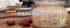 荔枝可以泡酒吗怎么泡