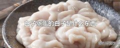 白子蒸蛋的白子是什么东西