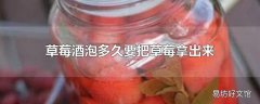 草莓酒泡多久要把草莓拿出来