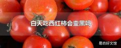 白天吃西红柿会变黑吗