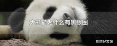 大熊猫为什么有黑眼圈