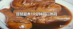 琵琶腿煮10分钟可以熟吗