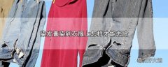 染发膏染到衣服上怎样才能去除