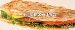 一个手抓饼等于几碗饭