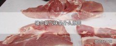 猪肉氨气味是什么原因