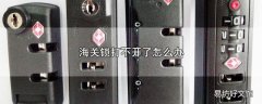 海关锁打不开了怎么办