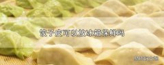 饺子皮可以放冰箱保鲜吗