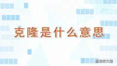 克隆是什么意思