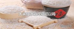 大米放冰箱冷藏可以吗