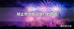 禁止燃放烟花爆竹的原因